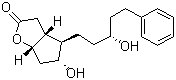 structure of CAS# 145667-75-0, Latanoprost Lactone Diol;(3aR,4R,5R,6aS)-Hexahydro-5-hydroxy-4-[(3R)-3-hydroxy-5-phenylpentyl]-2H-cyclopenta[b]furan-2-one