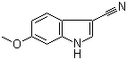 structure of CAS# 145692-57-5, 6-Methoxy-1H-indole-3-carbonitrile