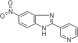 结构式 CAS# 145861-59-2, 5-硝基-2-(吡啶-3-基)-1H-苯并咪唑
