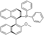 structure of CAS# 145964-33-6, (R)-(+)-2-(Diphenylphosphino)-2'-methoxy-1,1'-binaphthyl ;(R)-(2'-Methoxy[1,1'-binaphthalen]-2-yl)diphenyl-phosphine; (R)-MOP