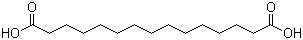 Pentadecanedioic acid molecular structure (CAS 1460-18-0)