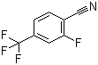 结构式 CAS# 146070-34-0, 2-氟-4-三氟甲基苯腈; 3-氟-4-氰基三氟甲苯