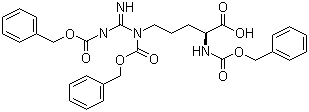 结构式 CAS# 14611-34-8, 三(苄氧羰基)-L-精氨酸