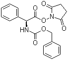 结构式 CAS# 146118-22-1, N-苄氧羰基-L-苯甘氨酸 N-羟基琥珀酰亚胺酯