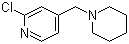 structure of CAS# 146270-01-1, 2-Chloro-4-(1-piperidinylmethyl)pyridine