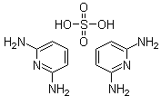 结构式 CAS# 146997-97-9, 2,6-二氨基吡啶硫酸盐