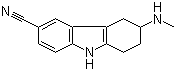 6-Cyano-3-N-methylamino-1,2,3,4-tetrahydrocarbazole molecular structure (CAS 147009-33-4)