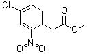结构式 CAS# 147124-37-6, (4-氯-2-硝基苯基)乙酸甲酯
