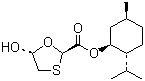 结构式 CAS# 147126-62-3, (2R,5R)-5-羟基-1,3-氧硫杂环-2-羧酸 (1R,2S,5R)-5-甲基-2-异丙基环己酯