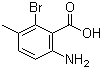 structure of CAS# 147149-85-7, 2-Amino-6-bromo-5-methylbenzoic acid;6-Amino-2-bromo-3-methylbenzoic acid