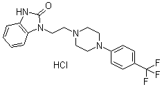 Flibanserin hydrochloride molecular structure (CAS 147359-76-0)