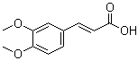 structure of CAS# 14737-89-4, (2E)-(3,4-Dimethoxyphenyl)-2-propenoic acid;(2E)-3-(3,4-Dimethoxyphenyl)-2-propenoic acid; (E)-3,4-Dimethoxycinnamic acid; 3,4-Dimethoxy-trans-cinnamic acid; trans-3,4-Di-O-methylcaffeic acid; trans-3,4-Dimethoxycinnamic acid; trans-3-(3,4-Dimethoxyphenyl)-2-propenoic acid