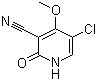 5-Chloro-1,2-dihydro-4-methoxy-2-oxo-3-pyridinecarbonitrile molecular structure (CAS 147619-40-7)