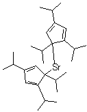 结构式 CAS# 147658-82-0, 双[1,2,4-三(1-甲基乙基)-2,4-环戊二烯-1-基]锶