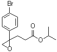 2-(4-Bromophenyl)-2-oxiranepropanoic acid 1-methylethyl ester molecular structure (CAS 1476776-39-2)