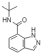 N-(1,1-Dimethylethyl)-1H-indazole-7-carboxamide molecular structure (CAS 1476776-76-7)