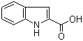 Indole-2-carboxylic acid molecular structure (CAS 1477-50-5)