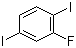 structure of CAS# 147808-02-4, 2,5-Diiodofluorobenzene;1-Fluoro-2,5-diiodobenzene; 2-Fluoro-1,4-diiodobenzene