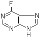 structure of CAS# 1480-89-3, 6-Fluoropurine;6-Fluoro-1H-purine