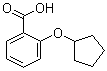 结构式 CAS# 148215-77-4, 2-(环戊基氧基)苯甲酸