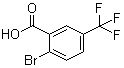 2-Bromo-5-(trifluoromethyl)benzoic acid molecular structure (CAS 1483-56-3)
