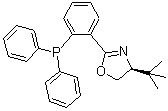 结构式 CAS# 148461-16-9, (4S)-4-叔丁基-2-[2-(二苯基膦基)苯基]-4,5-二氢恶唑