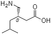 结构式 CAS# 148553-50-8, 普瑞巴林; (3S)-3-氨甲基-5-甲基己酸