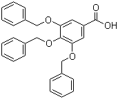3,4,5-Tris(benzyloxy)benzoic acid molecular structure (CAS 1486-48-2)
