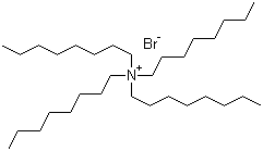 structure of CAS# 14866-33-2, Tetraoctylammonium bromide;Tetra-n-octylammonium bromide
