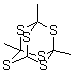 1,3,5-Trimethyl-2,4,6,8,9,10-hexathiatricyclo[3.3.1.1(3,7)]decane molecular structure (CAS 14870-38-3)