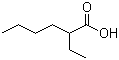 structure of CAS# 149-57-5, 2-Ethylhexanoic acid;2-Ethylcapronic acid