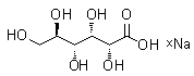 D-Gluconic acid sodium salt molecular structure (CAS 14906-97-9)