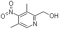 3,5-Dimethyl-2-hydroxymethyl-4-nitropyridine molecular structure (CAS 149082-03-1)