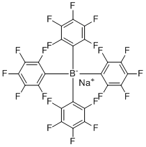 结构式 CAS# 149213-65-0, 四五氟苯基硼酸钠