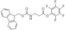 N-[(9H-Fluoren-9-ylmethoxy)carbonyl]-beta-alanine pentafluorophenyl ester molecular structure (CAS 149303-38-8)