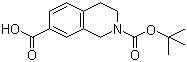 structure of CAS# 149353-95-7, N-Boc-1,2,3,4-tetrahydroisoquinoline-7-carboxylic acid;N-Boc-7-hydroxycarbonyl-1,2,3,4-tetrahydroisoquinoline