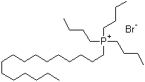 Cetyltributylphosphonium bromide molecular structure (CAS 14937-45-2)