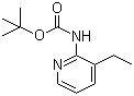 structure of CAS# 149489-03-2, N-(3-Ethyl-2-pyridinyl)carbamic acid tert-butyl ester