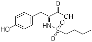 N-(Butylsulfonyl)-L-tyrosine molecular structure (CAS 149490-60-8)