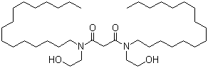 Bishydroxyethyl biscetyl malonamide molecular structure (CAS 149591-38-8)