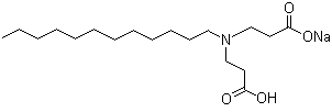 N-(2-Carboxyethyl)-N-dodecyl-beta-alanine sodium salt molecular structure (CAS 14960-06-6)