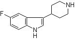 structure of CAS# 149669-43-2, 5-Fluoro-3-[4-piperidinyl]-1H-indole;4-(5-Fluoro-3-indolyl)piperidine