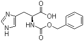 structure of CAS# 14997-58-1, N-Cbz-L-histidine;N-Benzyloxycarbonyl-L-histidine; (S)-2-Benzyloxycarbonylamino-3-(3H-imidazol-4-yl)propionic acid; Cbz-L-His-OH