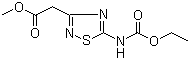 Methyl 5-[(ethoxycarbonyl)amino]-1,2,4-thiadiazole-3-acetate molecular structure (CAS 150215-07-9)