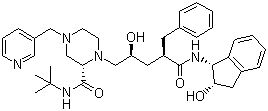 Indinavir molecular structure (CAS 150378-17-9)