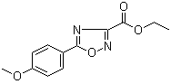 结构式 CAS# 151098-14-5, 5-(4-甲氧基苯基)-[1,2,4]恶二唑-3-羧酸乙酯