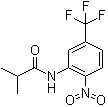 structure of CAS# 151262-93-0, 2-Methyl-N-[2-nitro-5-(trifluoromethyl)phenyl]propanamide;NSC 674689