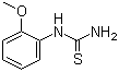 结构式 CAS# 1516-37-6, 2-甲氧基苯基硫脲; 1-(2-甲氧苯基)-2-硫脲