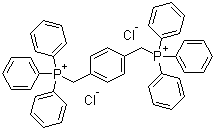 structure of CAS# 1519-47-7, [1,4-Phenylenebis(methylene)]bis[triphenylphosphonium] dichloride;p-Xylylenebis(triphenylphosphonium chloride)