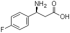 structure of CAS# 151911-33-0, (S)-beta-(4-Fluorophenyl)alanine;(S)-3-Amino-3-(4-fluorophenyl)propionic acid
